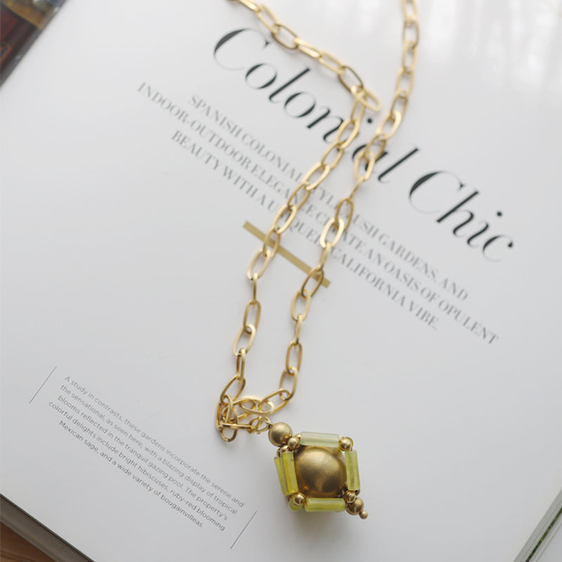 Olive Grove Jade Necklace