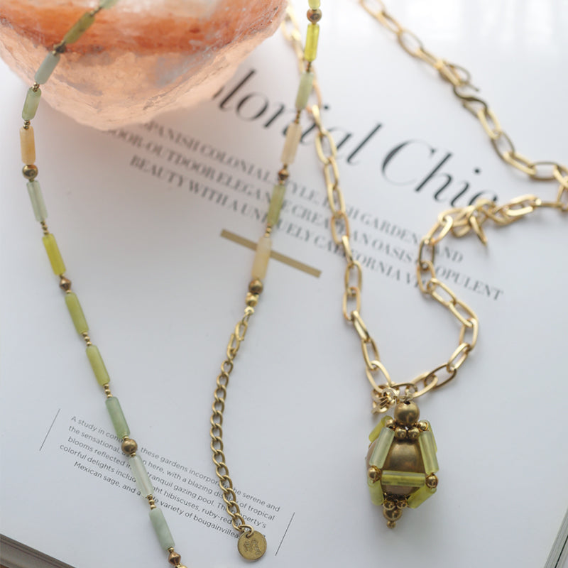 Olive Grove Jade Necklace