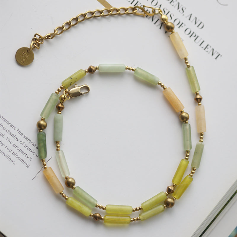 Olive Grove Jade Necklace