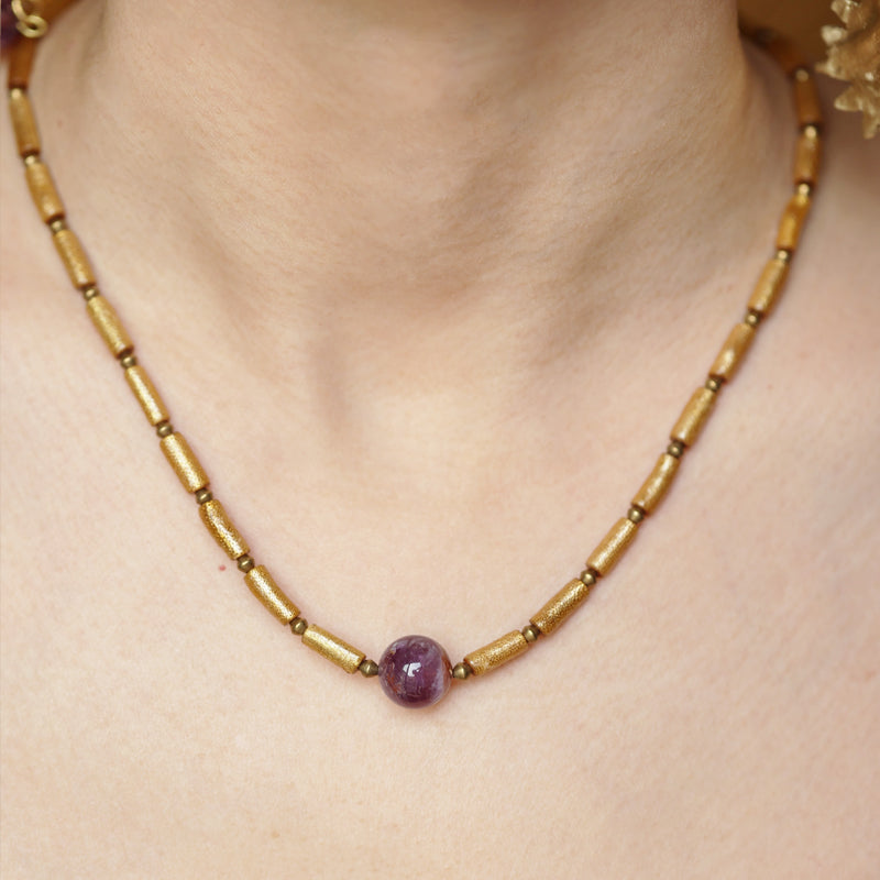 Amethyst Axis Necklace