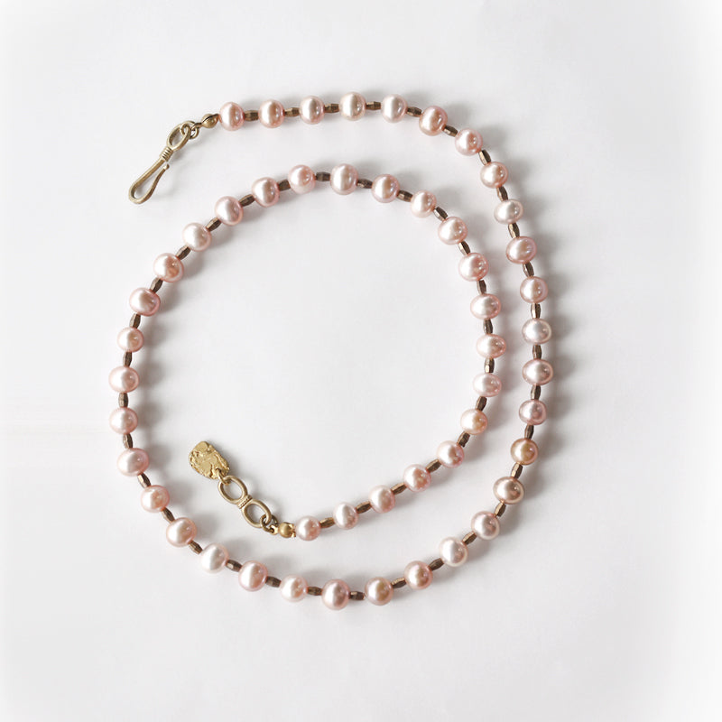 Aurielle Agate & Pearl Necklace