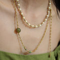 Élise Agate & Pearl Necklace
