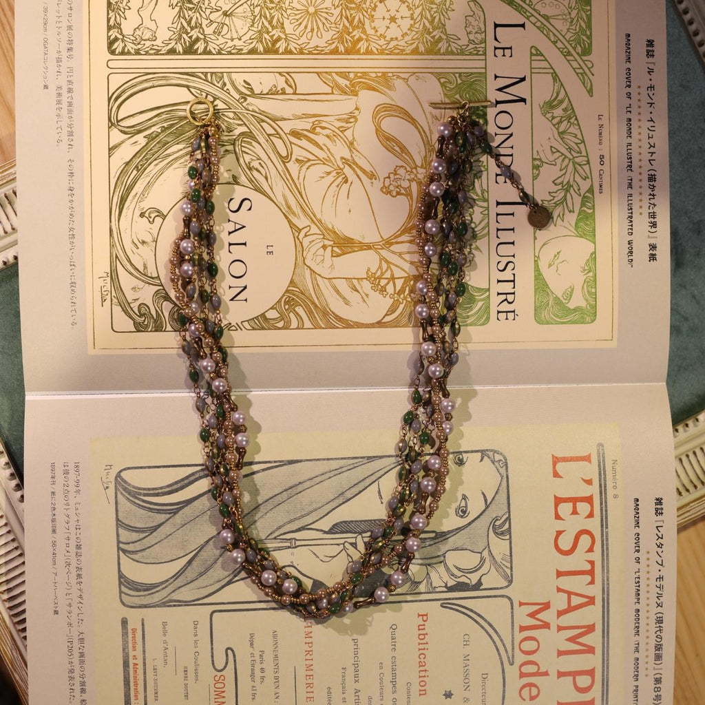 Verdant Pearl Torsade Necklace