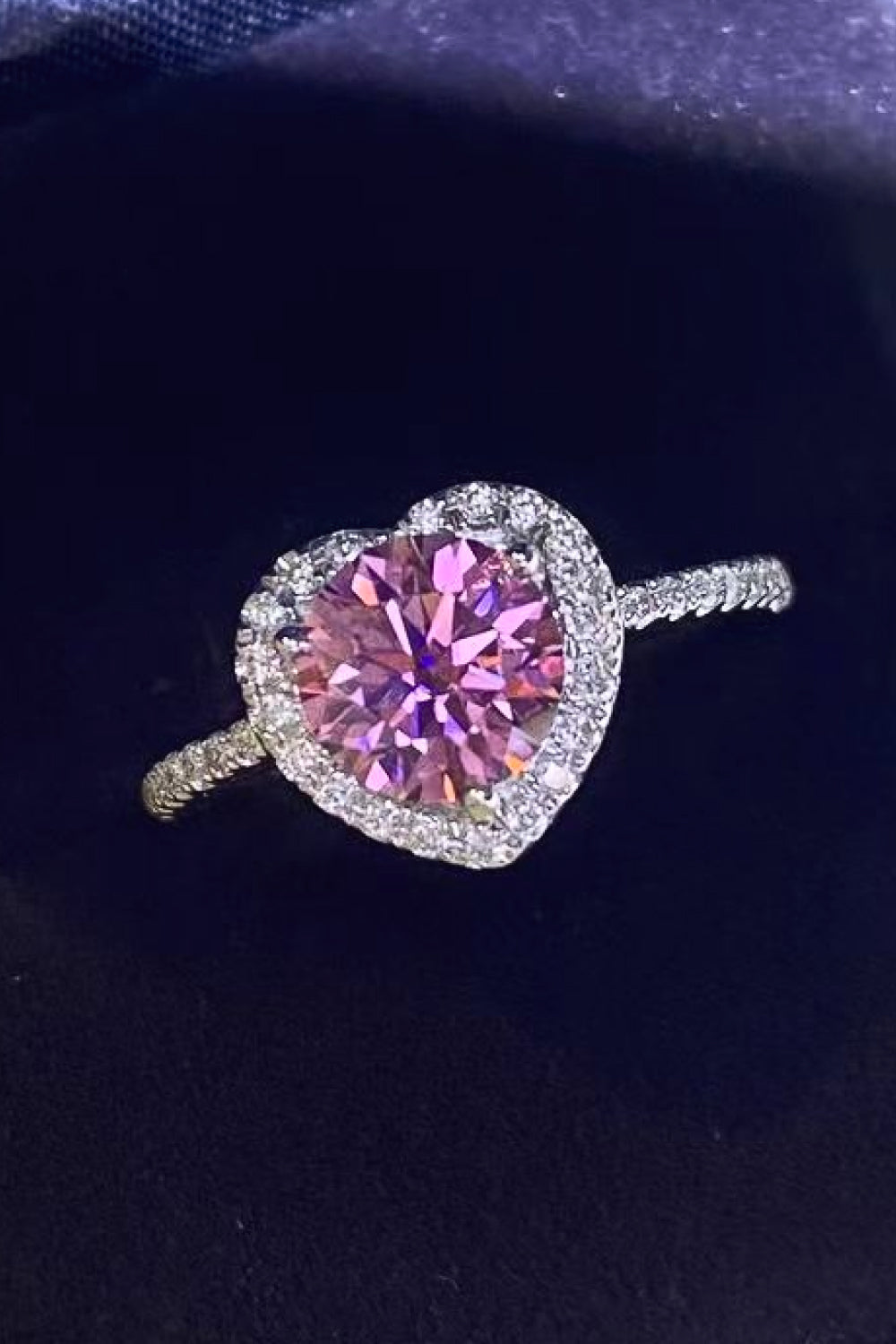 Lifelong Journey 1 Carat Pink Sparkala™ Heart Ring