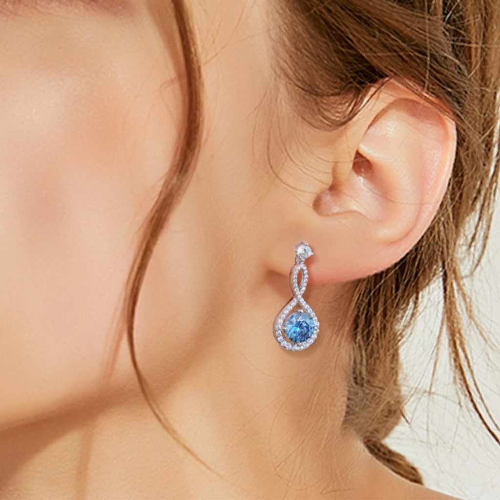1 Carat Sparkala™ Pure Sterling Silver Earrings