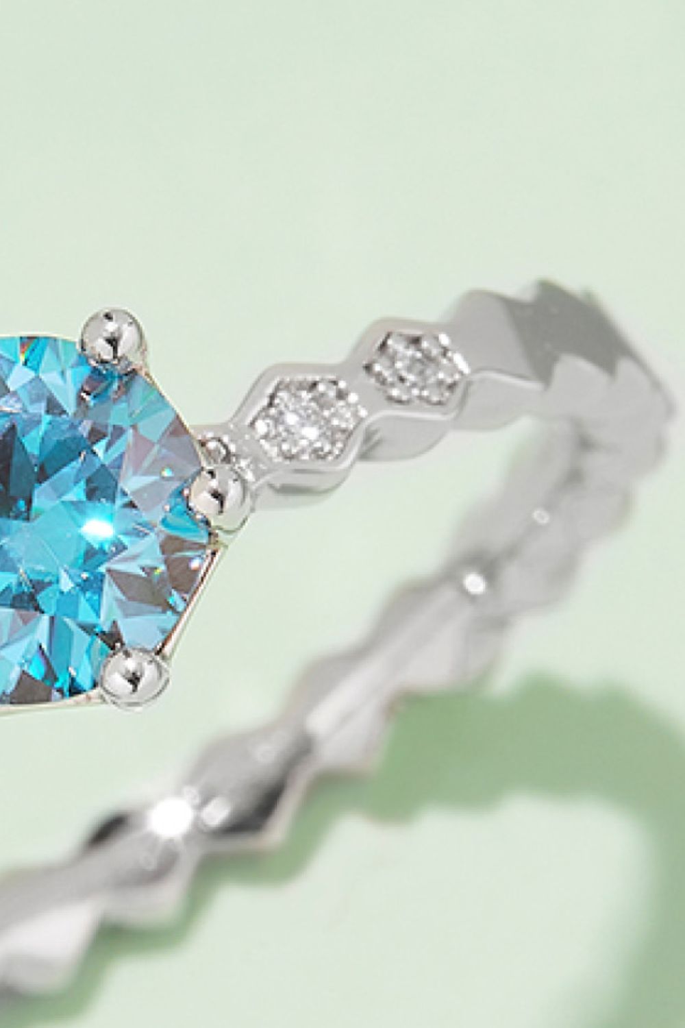 1 Carat Brilliant Round Cut Sparkala™ 6-Prong Platinum Over Pure Sterling Silver Ring (Yellow, Blue, or Pink)