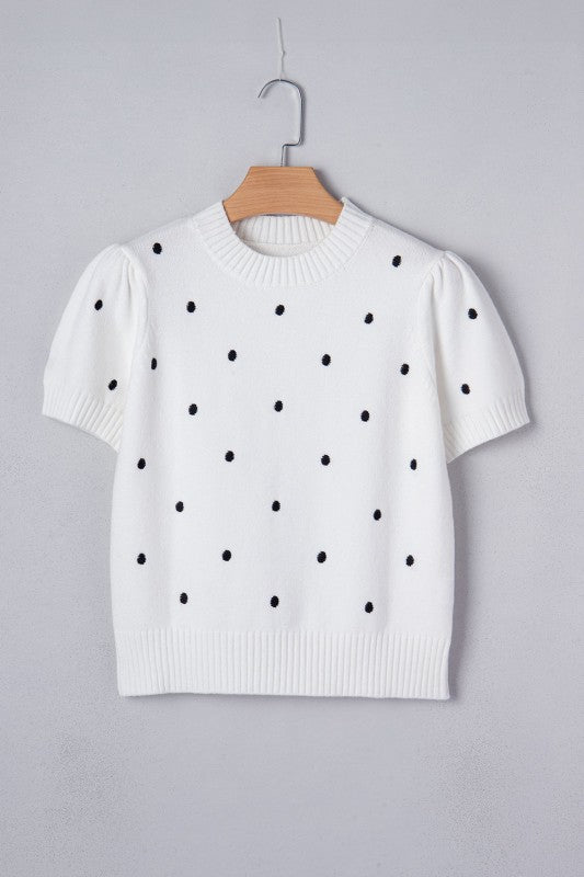 Azariah Bubble Short Sleeve Sweater