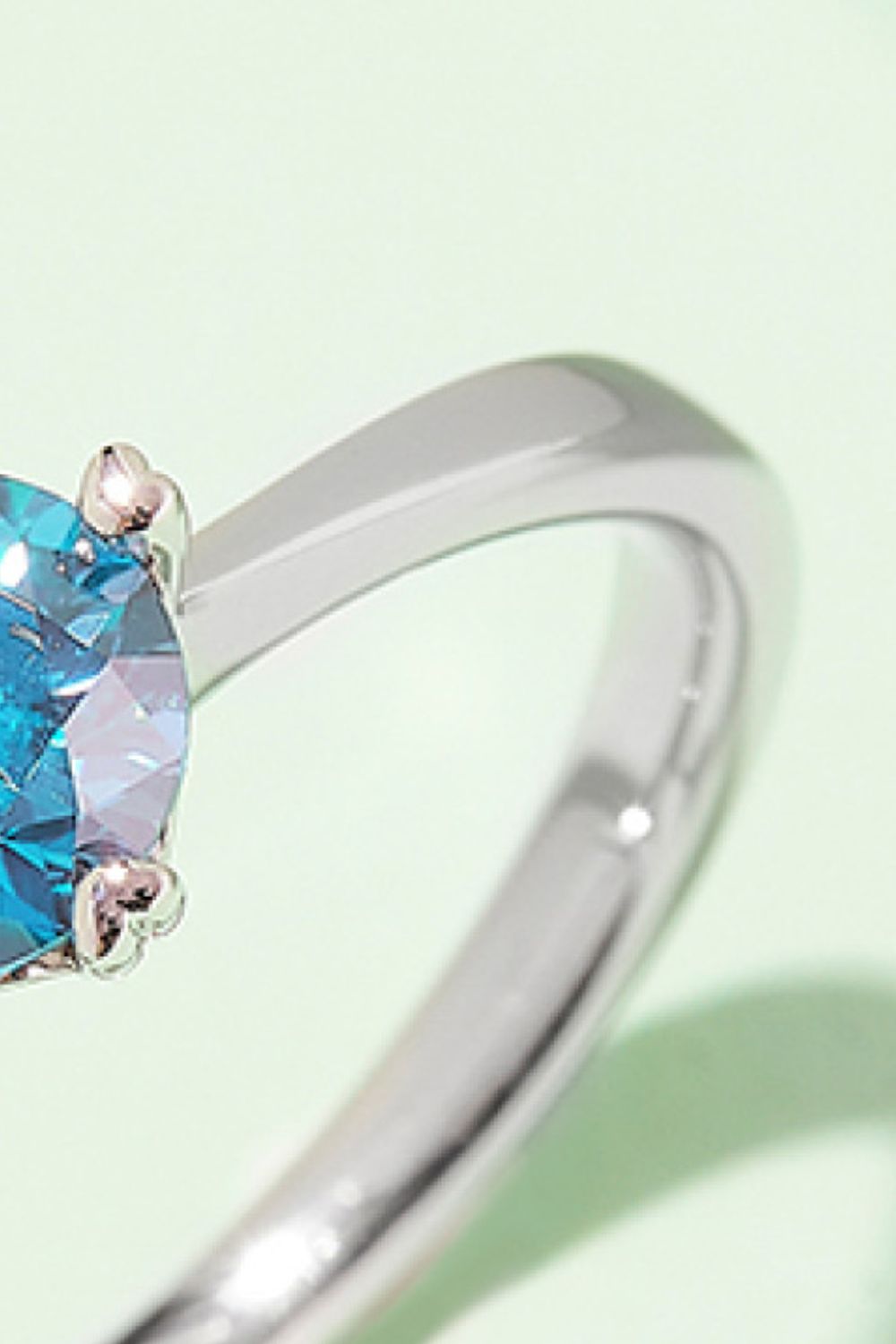 1 Carat Sparkala™ Platinum Over Pure Sterling Silver Solitaire Ring (Yellow, Pink, or Blue)
