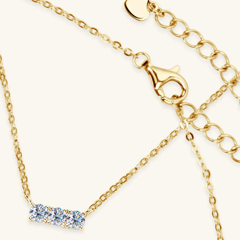 925 Sterling Silver Inlaid Sparkala™ Bar Necklace