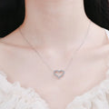 Sparkala™ 925 Sterling Silver Heart Shape Necklace