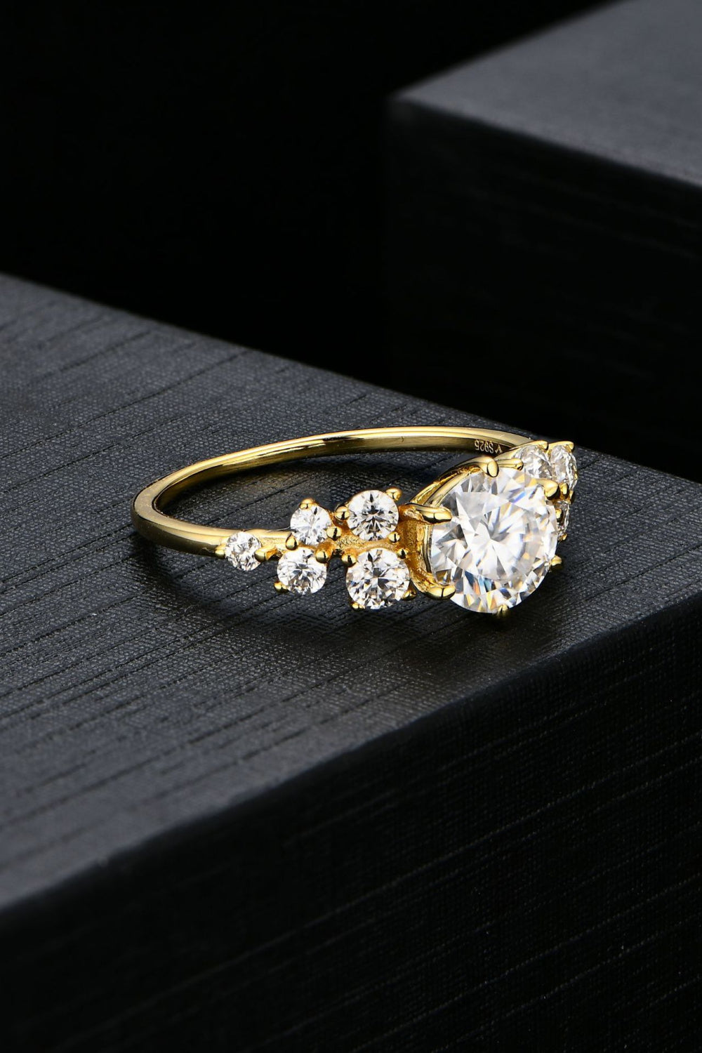 1 Carat Brilliant Round Cut Sparkala™ 14K Gold Over Pure Sterling Silver Ring