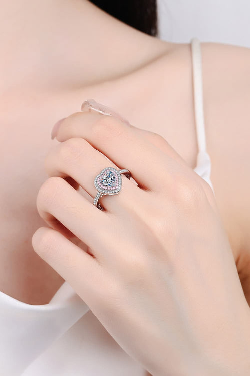 1 Carat Sparkala™ Two Tone Heart (Rhodium over Sterling Silver)