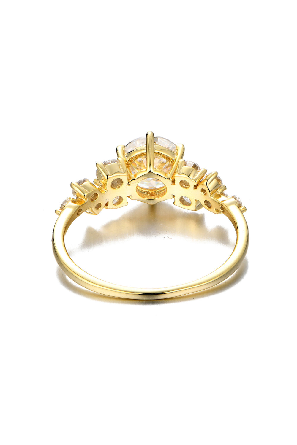 1 Carat Brilliant Round Cut Sparkala™ 14K Gold Over Pure Sterling Silver Ring