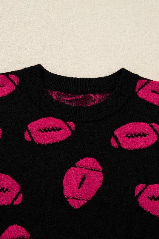 Game Day Football Short Sleeve Sweater