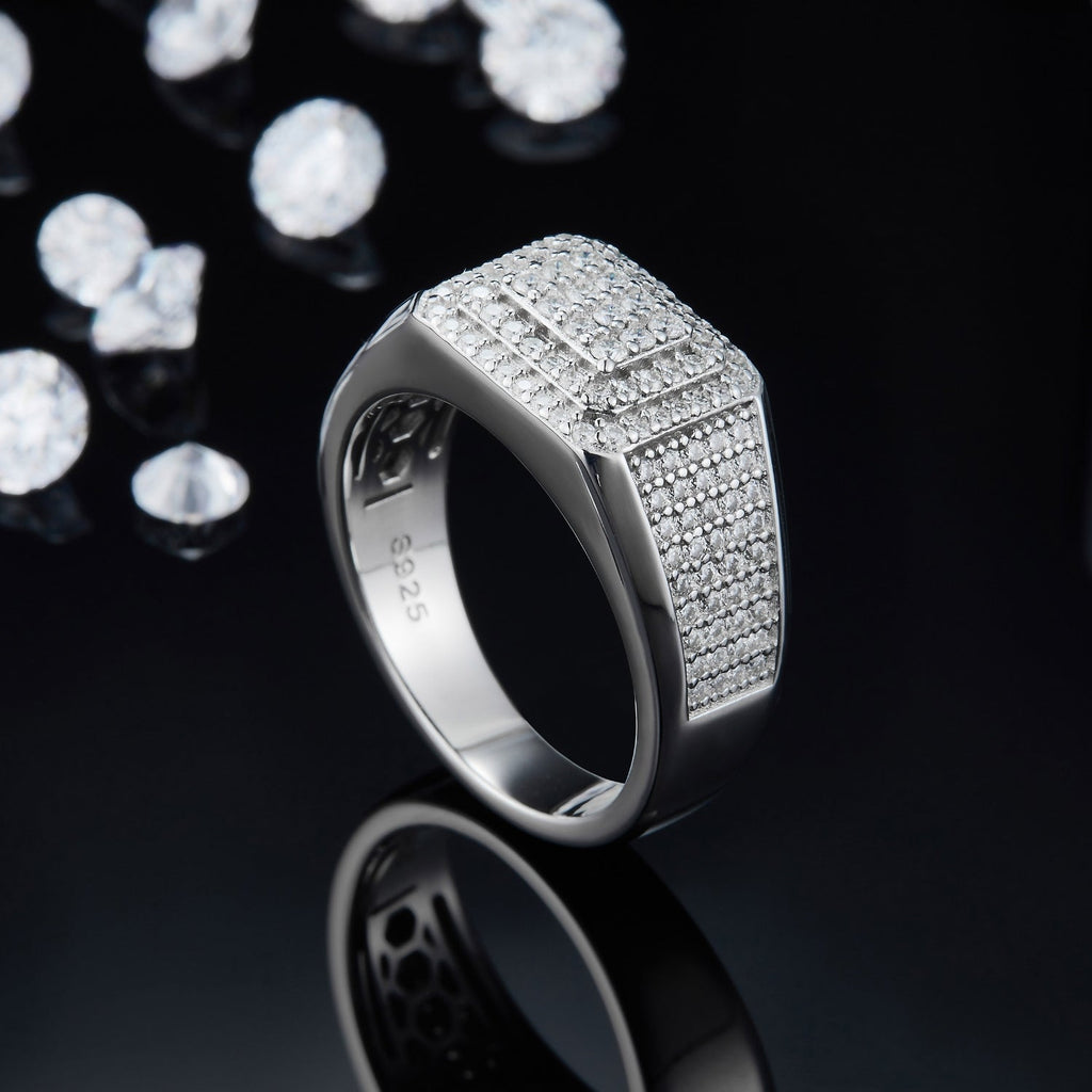 Sparkala™ Platinum Over Pure Sterling Silver Ring
