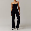 Solid Beauty-back Long Pants Jumpsuit Yoga Fitness Running Dance Slim Bodysuit Women Sports Clothing