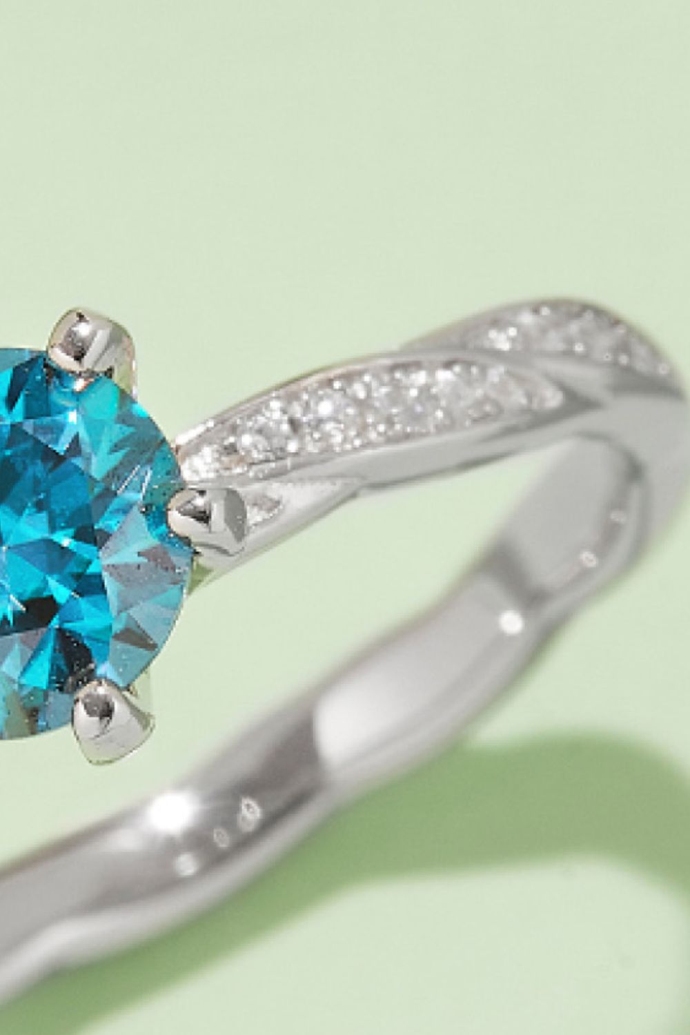 1 Carat Brilliant Round Cut Sparkala™ Contrast Platinum Over Pure Sterling Silver Ring (Yellow, Pink, or Blue)