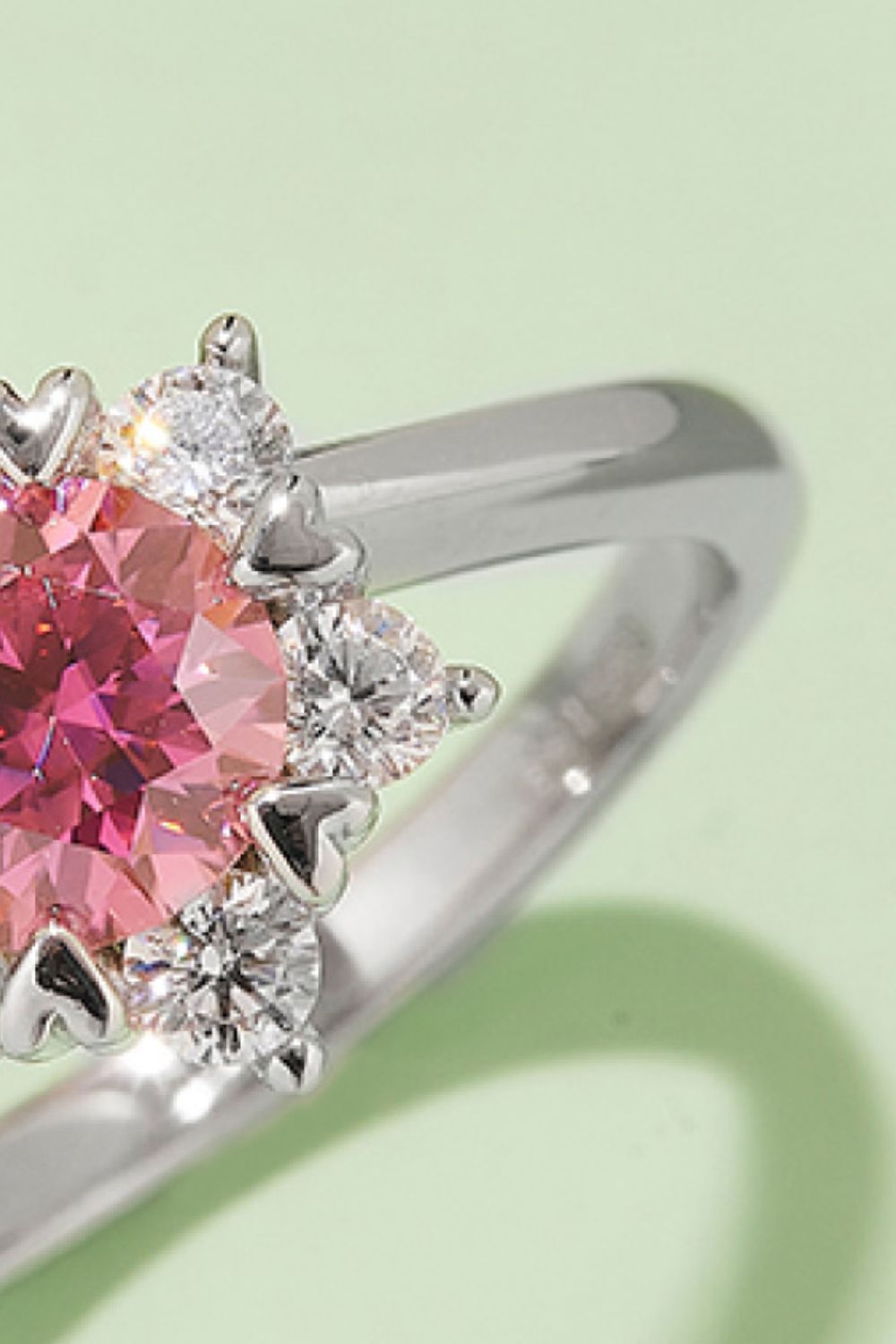 1 Carat Brilliant Round Cut Sparkala™ Platinum Over Pure Sterling Silver Cluster Ring (Yellow, Pink, or Blue)