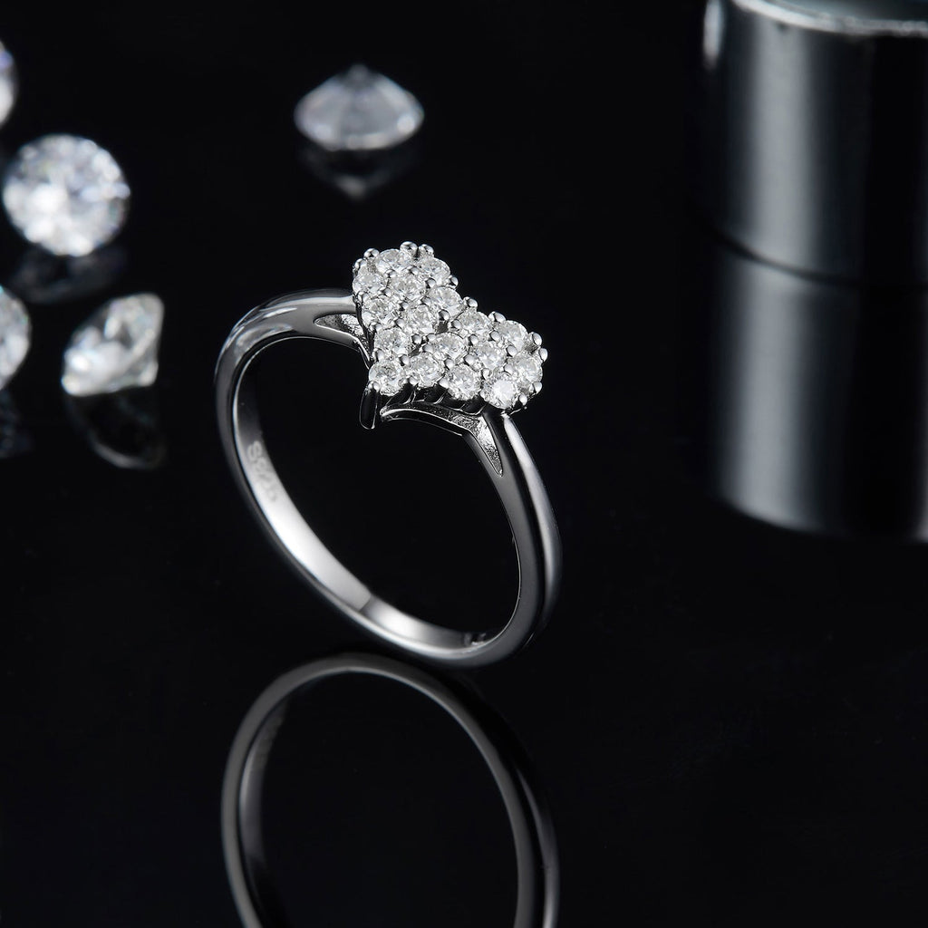Sparkala™ Pure Sterling Silver Heart Ring