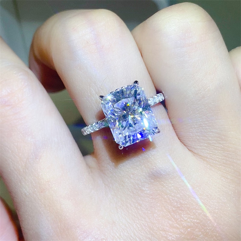 5 Carat Radiant Cut Sparkala™ 925 Sterling Silver Ring