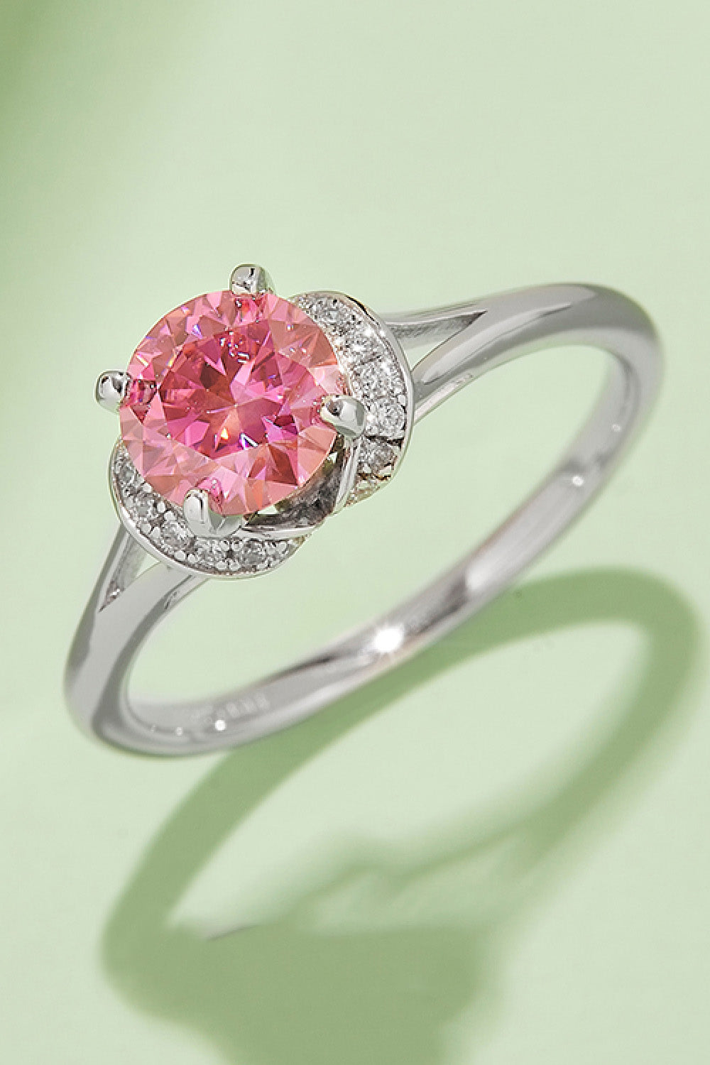 1 Carat Brilliant Round Cut Sparkala™ 4-Prong Platinum Over Pure Sterling Silver Ring (Yellow, Pink, or Blue)