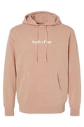 Faith > Fear Unisex Pigment-Dyed Hoodie Sweatshirt