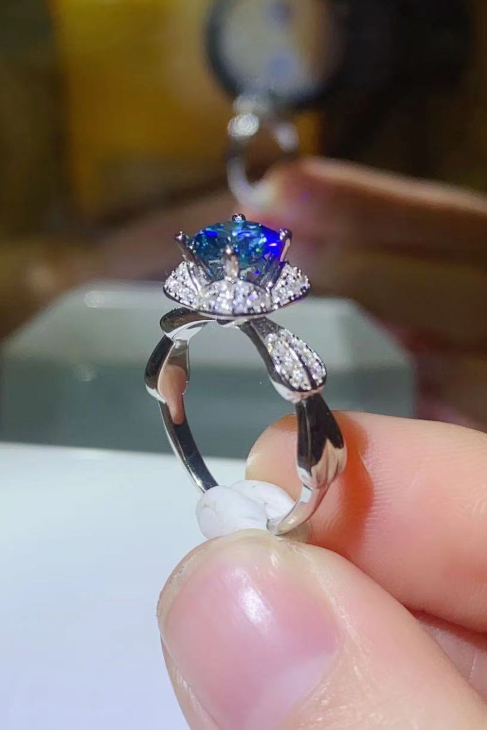 Better Love Next Time 1 Carat Sky Blue Blue Sparkala™ Ring