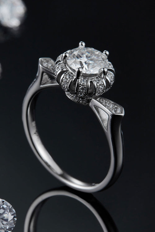 1 Carat Brilliant Round Cut Sparkala™ Platinum Over Pure Sterling Silver Ring