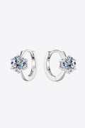 2 Carat Sparkala™ Platinum-Plated 925 Sterling Silver Huggie Earrings