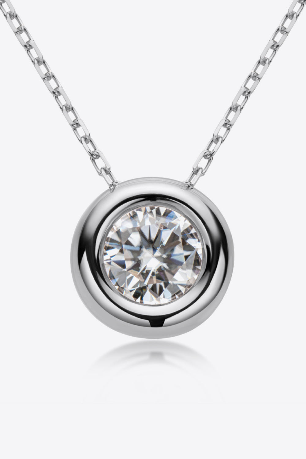 Adored 1 Carat Sparkala™ Pendant 925 Sterling Silver Necklace (Platinum-Plated Fine Silver)