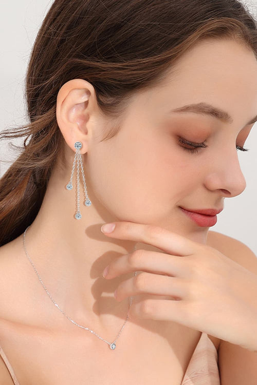 1.2 Carat Sparkala™ Layered Chain Earrings