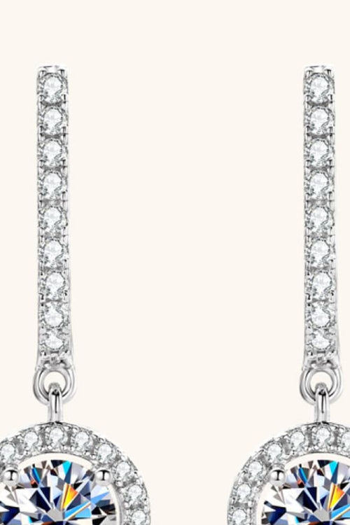 2 Carat Sparkala™ Platinum-Plated 925 Sterling Silver Drop Earrings