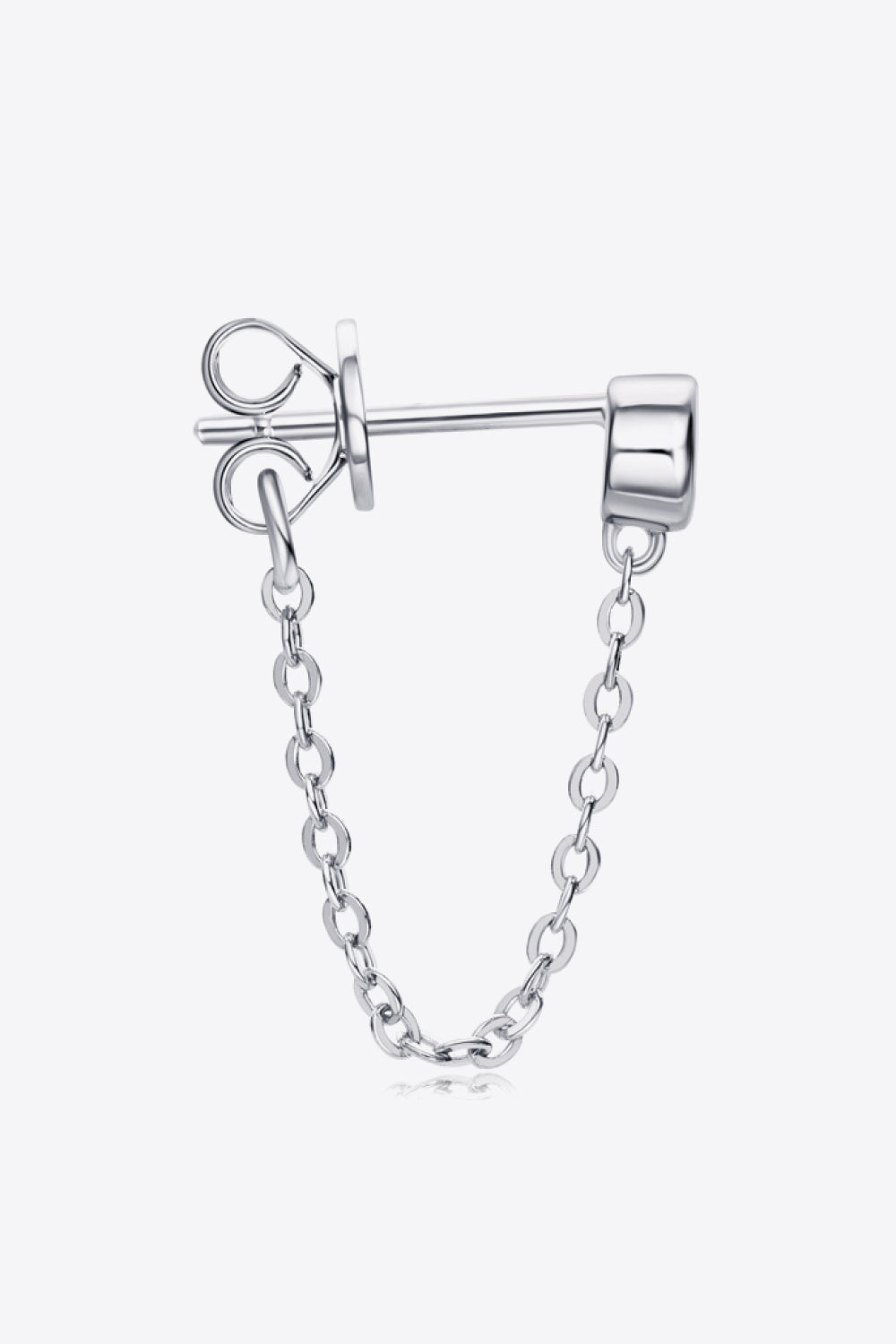 Inlaid Sparkala™ Chain Earrings (Platinum-Plated Fine Silver)