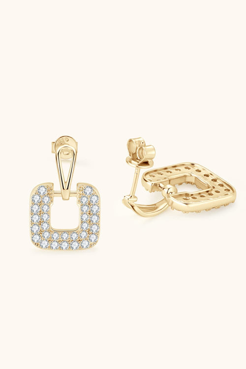 1.68 Carat Sparkala™ Platinum-Plated 925 Sterling Silver Drop Earrings