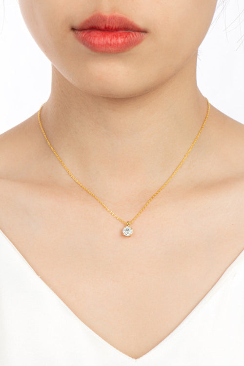 1 Carat Sparkala™ Chain-Link Necklace (Platinum-Plated Fine Silver)