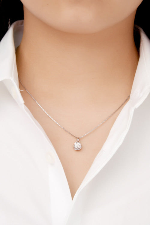 1 Carat Sparkala™ Pendant Platinum-Plated Necklace