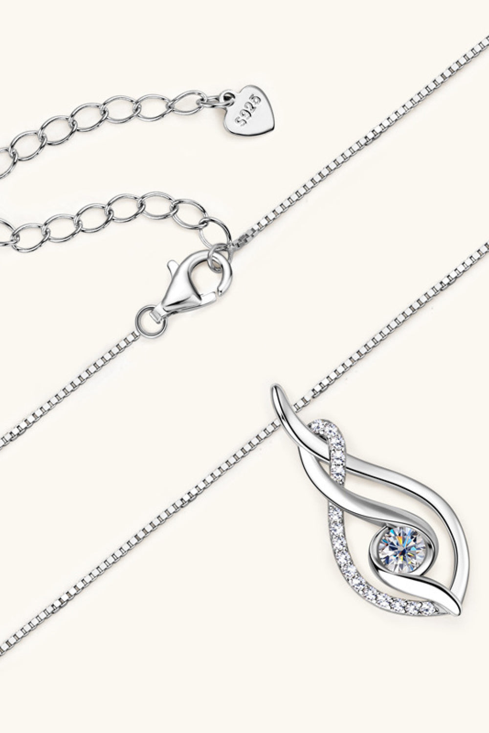 Sparkala™ Platinum-Plated 925 Sterling Silver Necklace