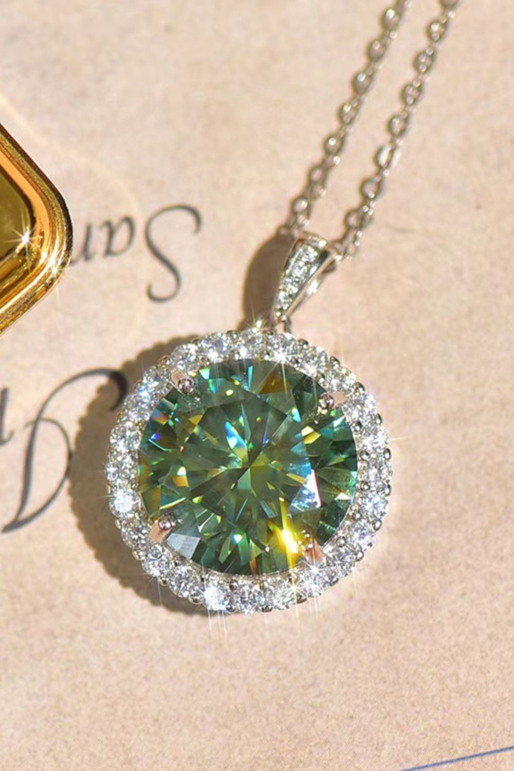 10 Carat Sparkala™ Pendant Platinum-Plated Necklace