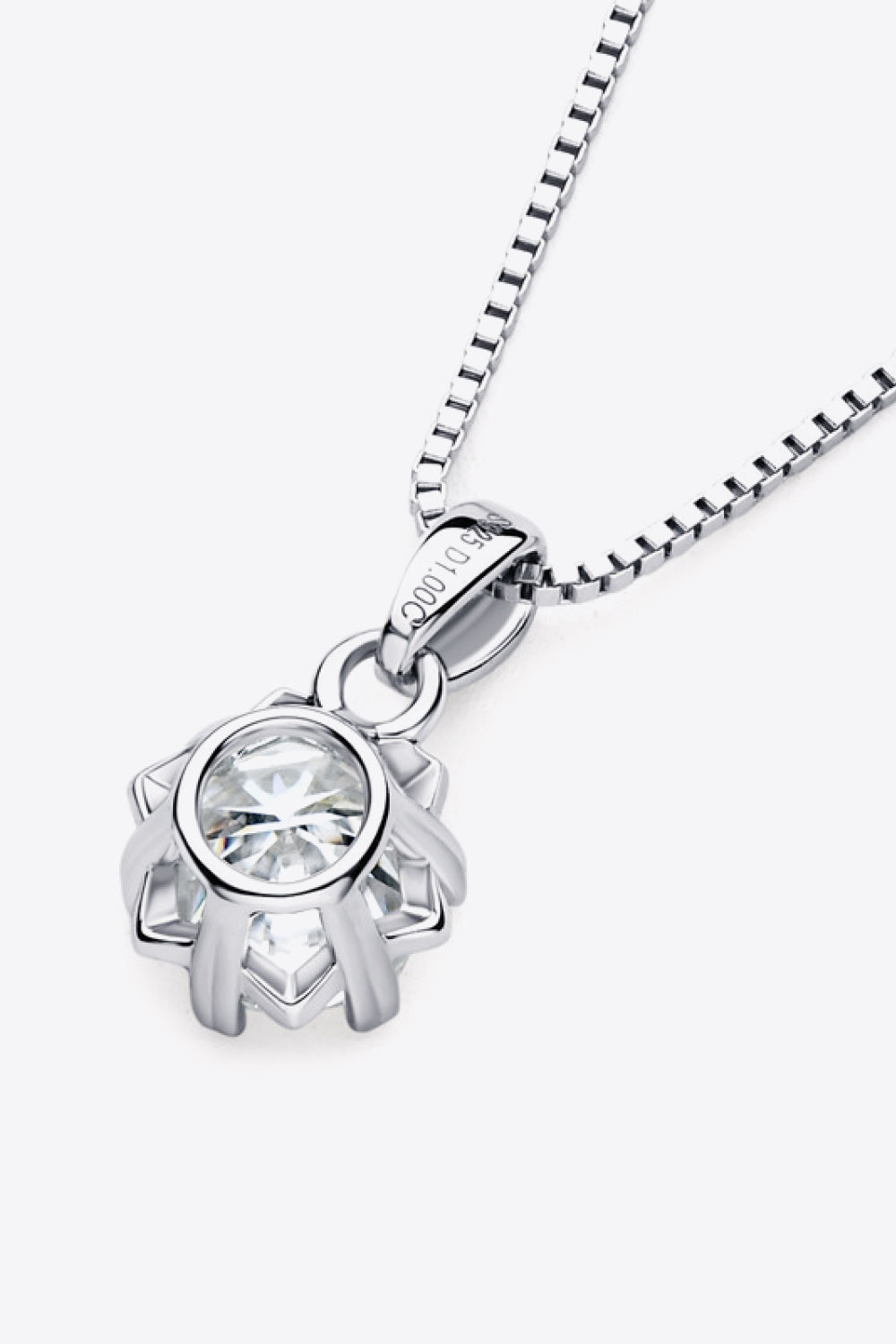 1 Carat Sparkala™ Pendant Platinum-Plated Necklace
