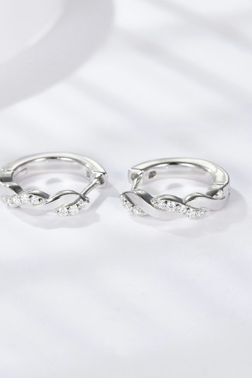 Sparkala™ Twisted Platinum-Plated Earrings