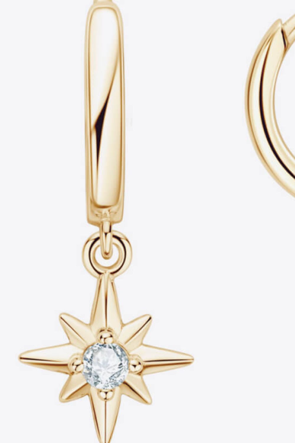 Sparkala™ Star Drop Earrings (Platinum-Plated Fine Silver)