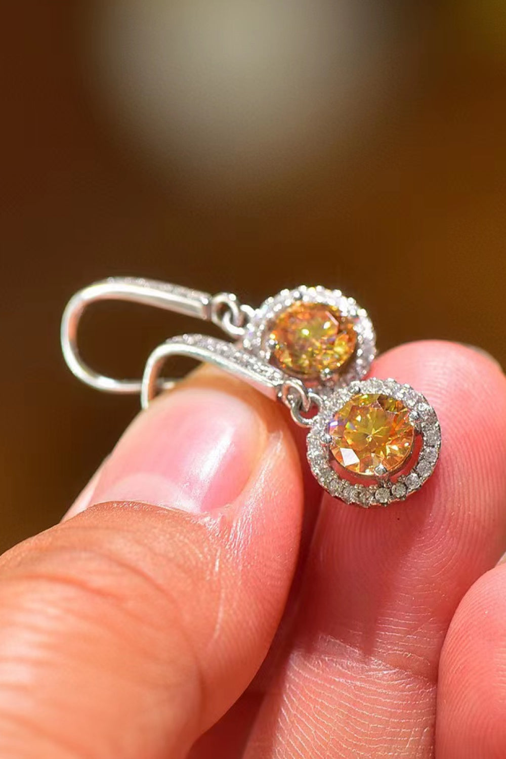 Platinum-Plated 2 Carat Sparkala™ Drop Earrings