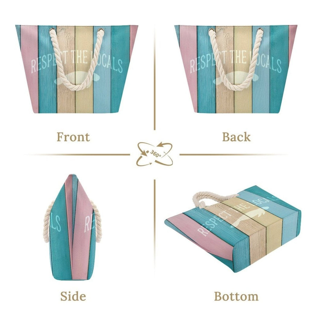 Manatee Hemp Rope Tote Bag | Respect The Locals
