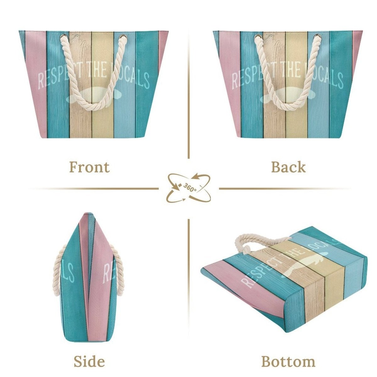 Manatee Hemp Rope Tote Bag | Respect The Locals